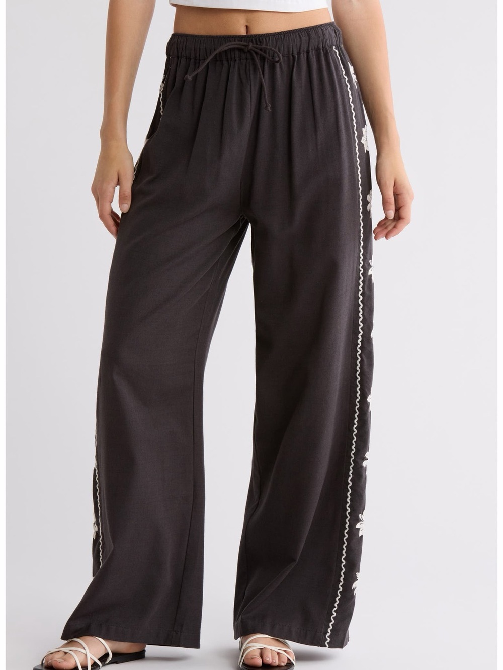 Billabong Days End Cotton Blend Drawstring Pants - Picture 2 of 13
